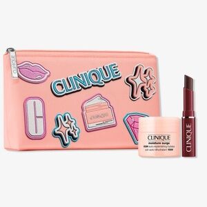 Clinique 3 piece travel sample set Moisture Surge & Almost lipstick Brand New